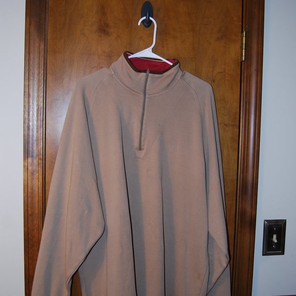 Ben Hogan 1/4 Zip  XL sweater pullover tan preowned - Picture 2 of 9